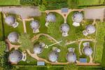 Ferienhaus Nordlichter - Kugelhaus am Tollensesee - Gelände aus der Vogelperspektive - Nordlichter - Top-Hundeurlaub