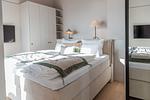 Schlafzimmer - Hüs Hallig Luk Wohnung 3 - Top-Hundeurlaub