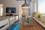 Wohnzimmer - Odde Blick - Top-Hundeurlaub