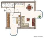 Grundriss - Appartement "Deichblick" Cappel Whg. 10 - Top-Hundeurlaub
