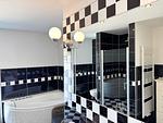 Bad 2 mit Badewanne und Dusche - Penthouse "Molenfeuer" mit umlaufender Terrasse und Meerblick - Top-Hundeurlaub
