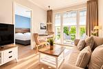 Wohnbereich mit Blick ins Schlafzimmer - Wohnung 01 - Top-Hundeurlaub
