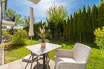 Terrasse mit Gartenblick - Wohnung 08 - Top-Hundeurlaub