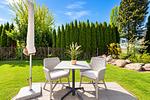Blick zur Terrasse - Wohnung 08 - Top-Hundeurlaub