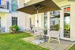 Blick zur Terrasse - Wohnung 10 - Top-Hundeurlaub