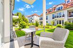 Blick zur Terrasse - Wohnung 10 - Top-Hundeurlaub