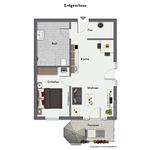 Grundriss | EG - Wohnung 09 - Top-Hundeurlaub