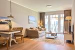 Blick in den Wohn- und Essbereich - Wohnung 39 - Top-Hundeurlaub