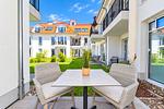Blick zur Terrasse - Wohnung 11 - Top-Hundeurlaub