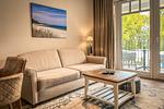 Wohnzimmer mit Schlafcouch - Wohnung 43 - Top-Hundeurlaub