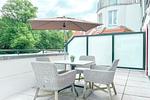 Balkon mit Gartenmöbeln - Wohnung 45 - Top-Hundeurlaub
