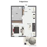 Grundriss | EG - Wohnung 05 - Top-Hundeurlaub