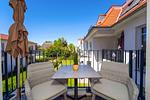 Blick auf Garten - Wohnung 05 - Top-Hundeurlaub