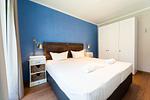 Schlafzimmer mit Doppelbett - Wohnung 05 - Top-Hundeurlaub