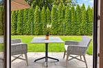 Blick zur Terrasse - Wohnung 05 - Top-Hundeurlaub