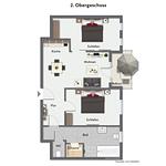 Grundriss | 2. OG - Wohnung 55 - Top-Hundeurlaub