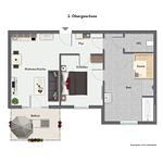 Grundriss | 2.OG - Wohnung 48 - Top-Hundeurlaub