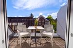 Balkon mit Gartenblick - Wohnung 48 - Top-Hundeurlaub