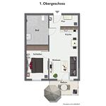 Grundriss 1. OG - Wohnung 42 - Top-Hundeurlaub