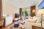 Wohnbereich mit Blick zum Balkon - Wohnung 41 - Top-Hundeurlaub