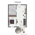 Grundriss | 1.OG - Wohnung 25 - Top-Hundeurlaub