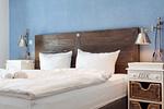 Schlafzimmer mit Doppelbett - Wohnung 25 - Top-Hundeurlaub