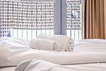 Schlafzimmer mit Doppelbett - Wohnung 47 - Top-Hundeurlaub
