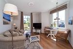 Blick in den Wohn- und Essbereich - Wohnung 27 - Top-Hundeurlaub