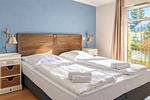 Schlafzimmer mit Doppelbett - Wohnung 27 - Top-Hundeurlaub