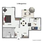 Grundriss | 2.OG - Wohnung 60 - Top-Hundeurlaub