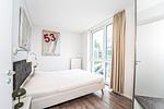 1. Schlafzimmer mit Doppelbett - Promenadenvilla 03 Wohnung 04 - Top-Hundeurlaub