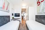 2. Schlafzimmer mit 2 Einzelbetten - Promenadenvilla 03 Wohnung 04 - Top-Hundeurlaub
