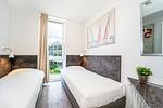 2. Schlafzimmer mit 2 Einzelbetten - Promenadenvilla 03 Wohnung 04 - Top-Hundeurlaub