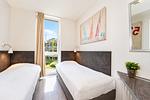 2. Schlafzimmer mit 2 Einzelbetten - Promenadenvilla 03 Wohnung 04 - Top-Hundeurlaub