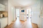 Küche mit Blick zum Schlafzimmer - Promenadenvilla 03 Wohnung 06 - Top-Hundeurlaub