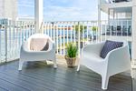 Balkon mit Sitzecke - Promenadenvilla 03 Wohnung 06 - Top-Hundeurlaub