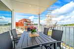 Balkon mit Blick auf die Passat - Promenadenvilla 03 Wohnung 07 - Top-Hundeurlaub