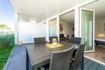 Terrasse mit Gartenmöbeln - Promenadenvilla 03 Wohnung 02 - Top-Hundeurlaub