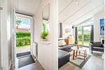 Flur mit Blick zum Wohnzimmer - Ferienhaus 13 - Top-Hundeurlaub