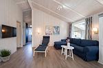 Sofa im Wohnbereich - Ferienhaus 03 - Top-Hundeurlaub