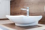 Badezimmer mit Waschbecken - Ferienhaus 03 - Top-Hundeurlaub
