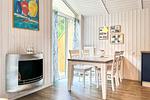 Essbereich im Wohnzimmer - Ferienhaus 18 - Top-Hundeurlaub