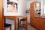 Küche / Küchenzeile - Wohnung Küstenlicht mit Schwimmbad - Top-Hundeurlaub