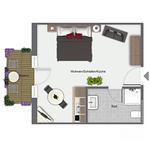 Grundriss - Wohnung 14 - Top-Hundeurlaub