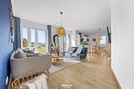 Wohnzimmer - Ferienwohnung Knuts Hafenlounge Olpenitz - Top-Hundeurlaub
