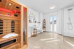 Sauna - Ferienwohnung Knuts Hafenlounge Olpenitz - Top-Hundeurlaub