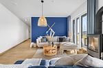 Wohnzimmer - Ferienwohnung Knuts Hafenlounge Olpenitz - Top-Hundeurlaub