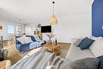 Wohnzimmer - Ferienwohnung Knuts Hafenlounge Olpenitz - Top-Hundeurlaub