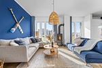 Wohnzimmer - Ferienwohnung Knuts Hafenlounge Olpenitz - Top-Hundeurlaub