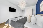 Schlafzimmer - Ferienwohnung Knuts Hafenlounge Olpenitz - Top-Hundeurlaub